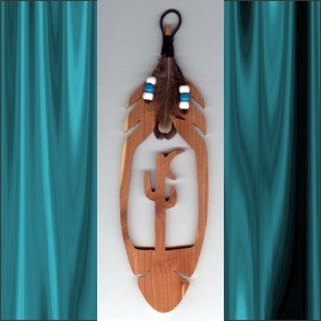 Desert Moon Aromatic Cedar Feather Wall Hanging