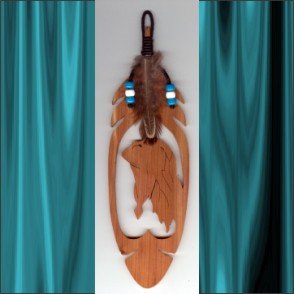 Indian Spirit Aromatic Cedar Feather Wall Hanging