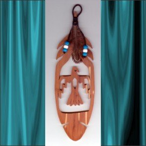 Thunderbird Aromatic Cedar Feather Wall Hanging