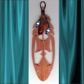 Phoenix Aromatic Cedar Feather Wall Hanging