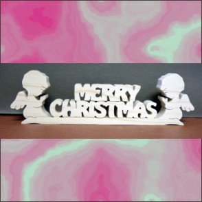 Custom Wood Sign Any Two Words with Two Angels