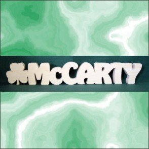 Personalized Desk Plaque - Any Word with a Shamrock