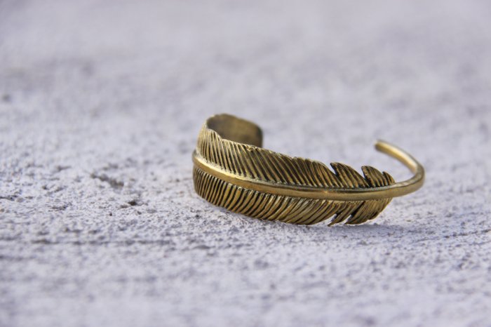 Gold Feather Bracelet