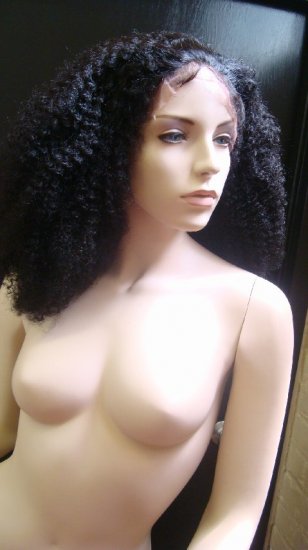 Indian Remy Afro Kinky Curly 16" full lace Unit