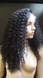 Chinese Virgin Kinky Curly 18" full lace Unit