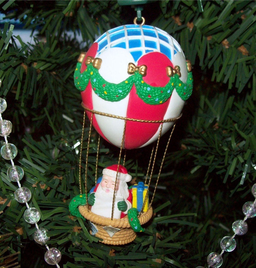 noma santas hot air balloon ornamotion rotating ornament noma santas hot air balloon ornamotion rotating ornament