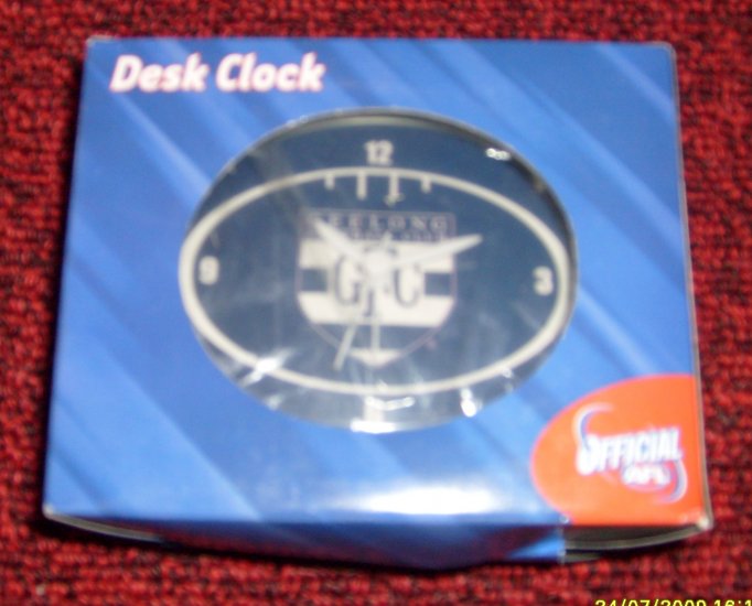 AFL DESK CLOCK - GEELONG CATS