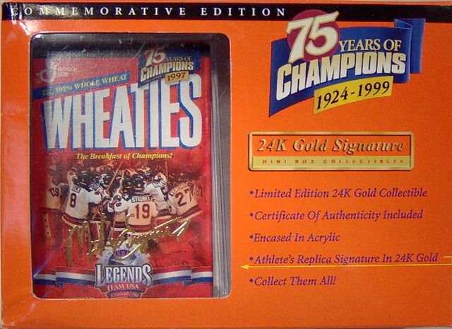 USA Gold Medal Hockey Mini Wheaties Box