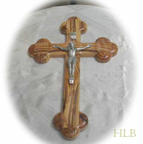 9 Inch Olive Wood 14 Station Wall Cross Crucifix