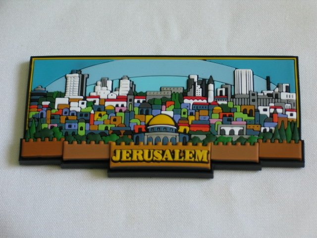 Israel 3D Magnet Jerusalem Skyline
