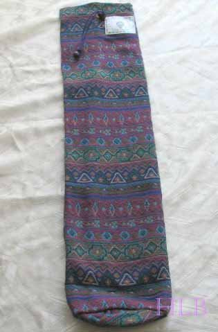 Shofar Bag Ethnic Woven Fabric Purple Medium Size -- M6
