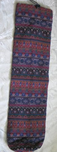 Shofar Bag Ethnic Woven Fabric Purple Medium Size -- M4