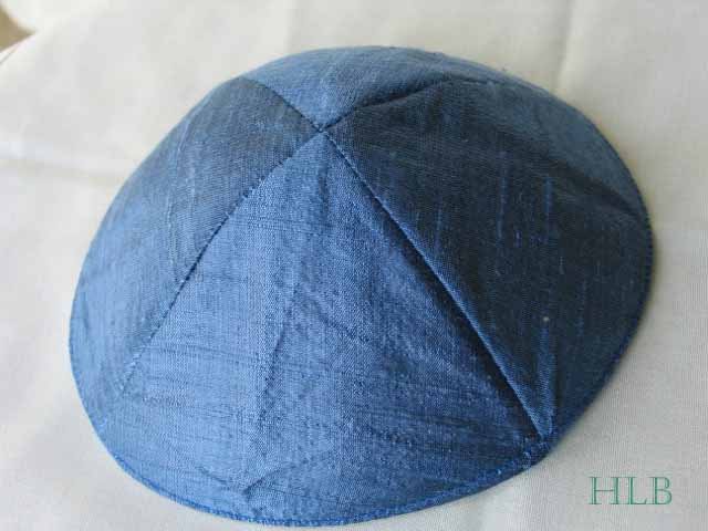 Kippa Raw Silk Emanuel Powder Blue YAR1