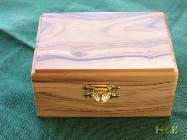 Jewelry Box Olive Wood Keepsake Large