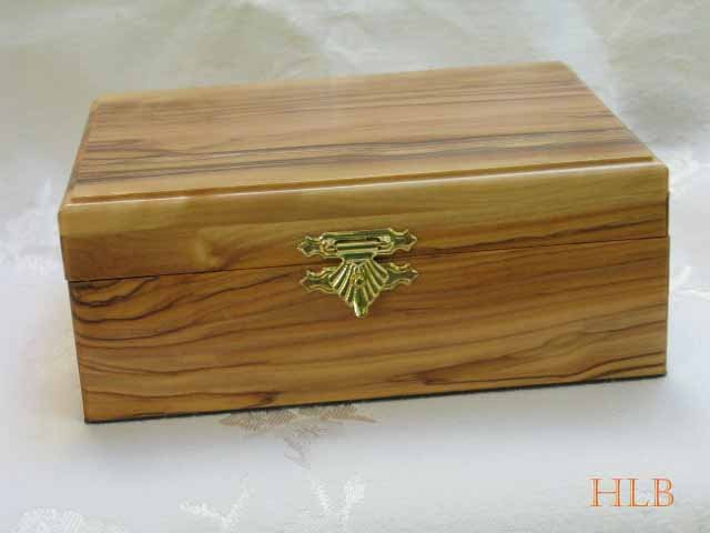 Jewelry Box Olive Wood Keepsake Extra Large