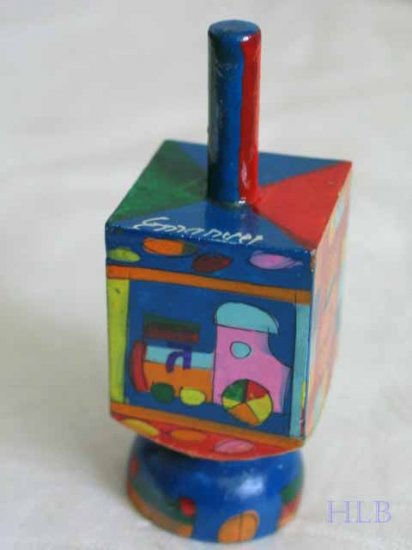 Yair Emanuel Hannukah Dreidel & Stand 8A