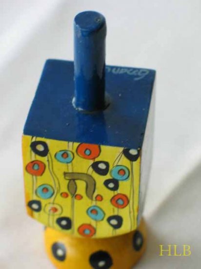 Yair Emanuel Hannukah Dreidel & Stand 4B