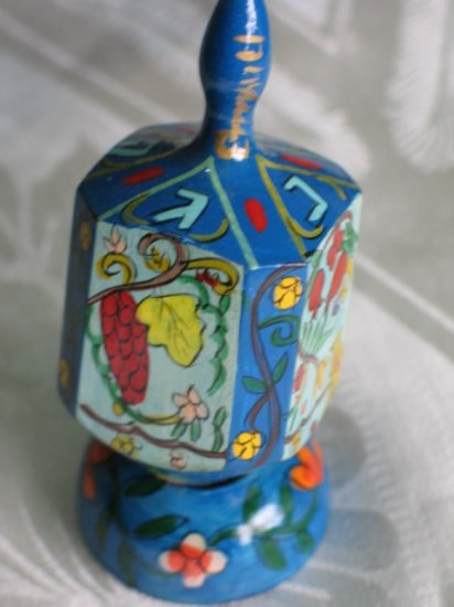 Yair Emanuel Large Hannukah Dreidel & Stand DRL7