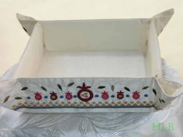 Matzah Tray With Pomegranate Design MB-2