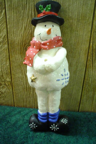 SNOWMAN CHRISTMAS TREE FLAG HOLDER