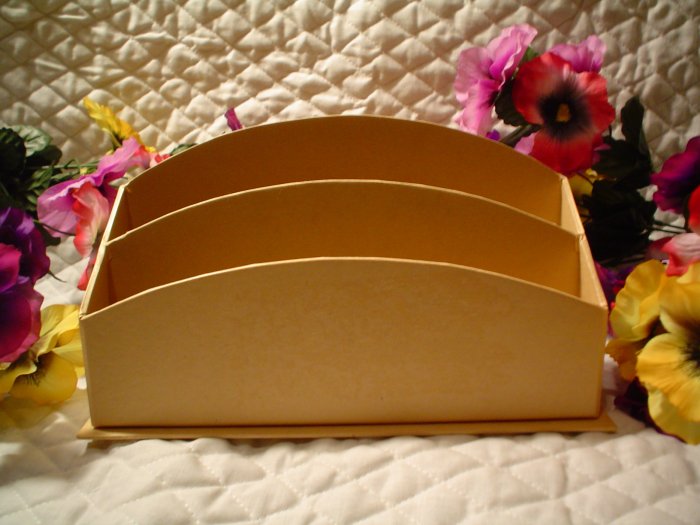 PAPER MACHE DESK/STATIONERY SET NOTE HOLDER ORGANIZER