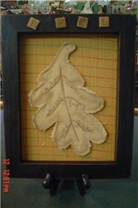 Primitive Leaf Plaque for Fall Decorating