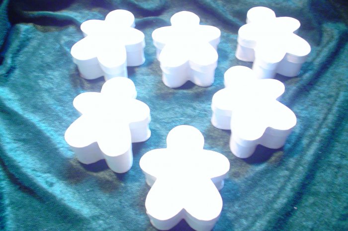 Paper Mache (6) Mini Snowman Boxes