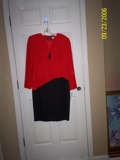 Red and Black Dress