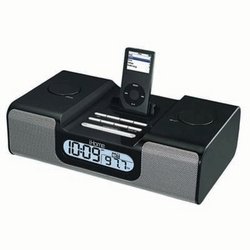 Clock Radio for iPod-Black-SDI Technologies