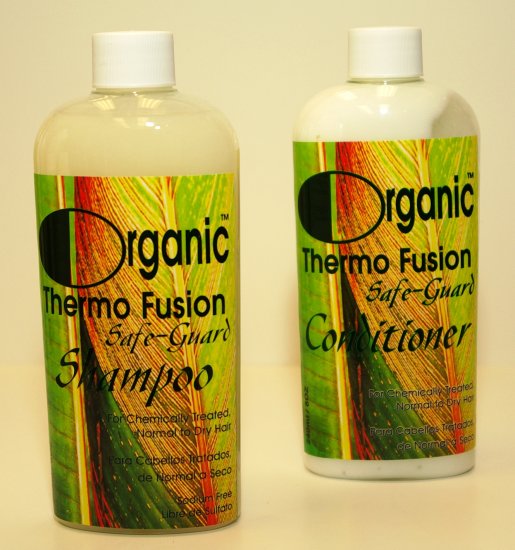 ORGANIC THERMO FUSION SULFATE-FREE SHAMPOO & CONDITIONER 16oz (SAFEGUARD)