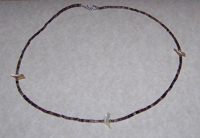 STERLING SILVER NATIVE NAVAJO FETISH BIRD NECKLACE