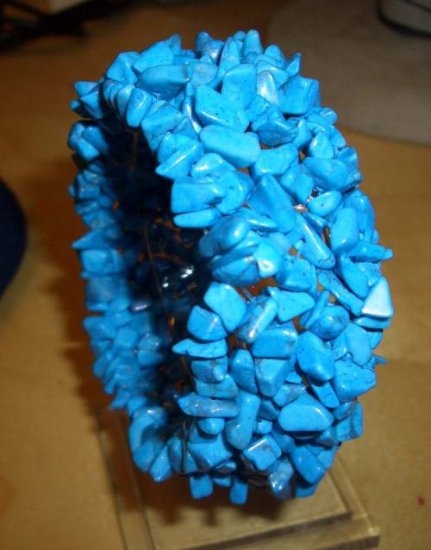 GORGEOUS GENUINE BLUE TURQUOISE BRACELET