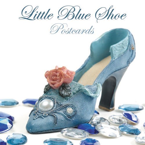 250 Little Blue Shoe Standard Postcards