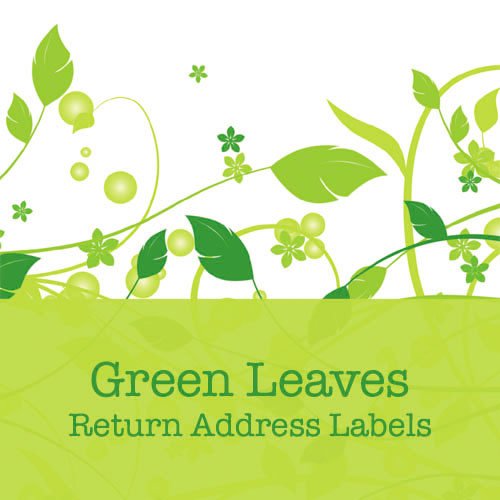 280 Green Leaves Return Address Labels