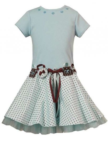 Rare Editions Aqua Short Sleeve Dress Sz 10 NWT