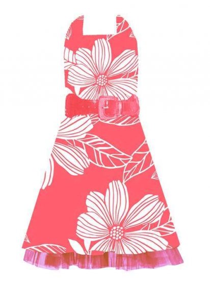 Rare Editions Coral Halter Dress Sz 12 NWT