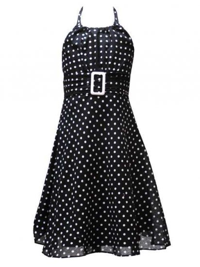 Rare Editions Black and White Halter Dress-Sz 3T-NWT