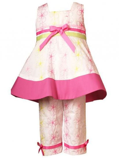 Rare Editions Girls Embroidered Capri Set Size 5