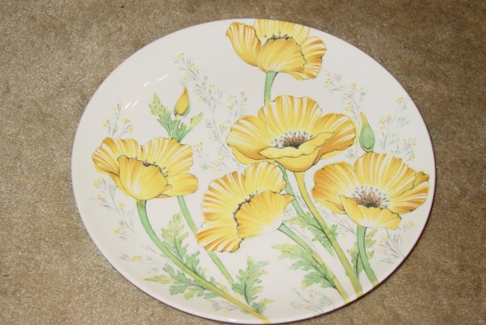 Noritake Buttercup Dinner Plate Yellow Flowers Decor
