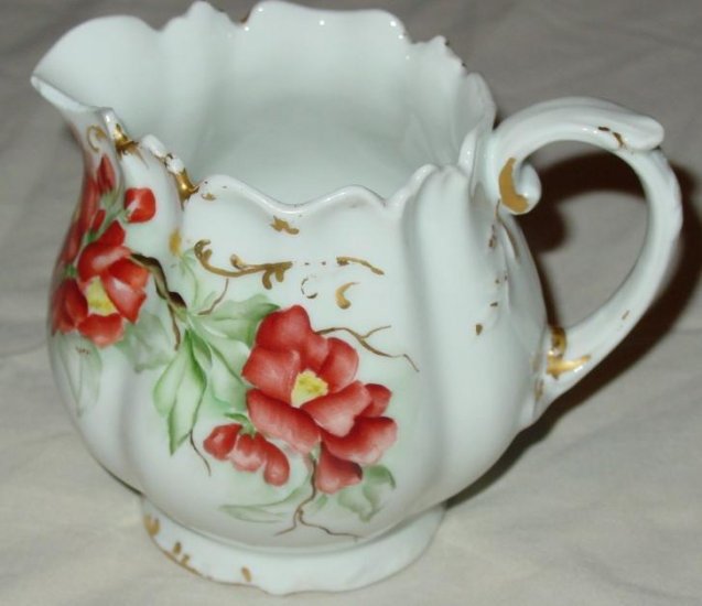 Limoges France Creamer Pitcher Signed A Lanternier
