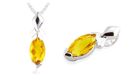citrine pendant