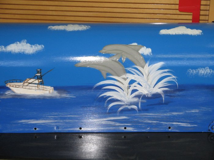Handpainted Mailbox Dolphins Ocean Scene Hand Painted Mailboxes
