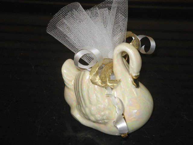 Ceramic Swan Swans Wedding Shower Favors