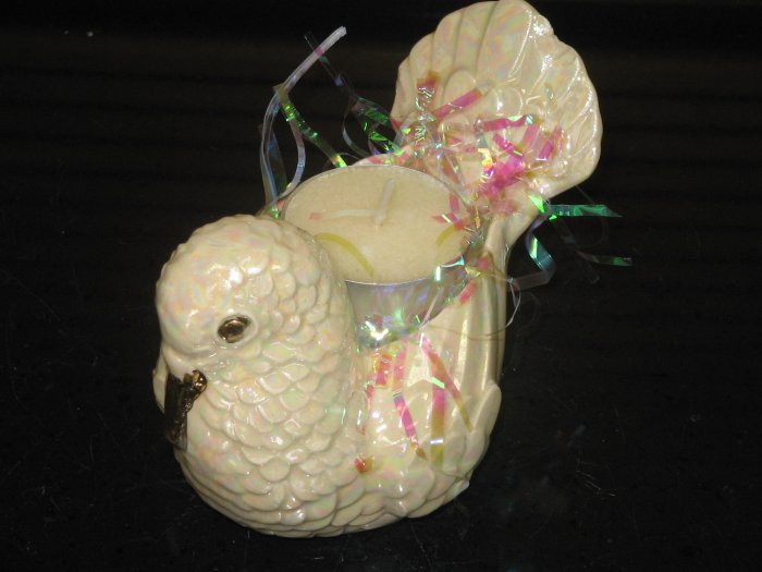 Dove Wedding Shower Favor With Tea Lite Candle