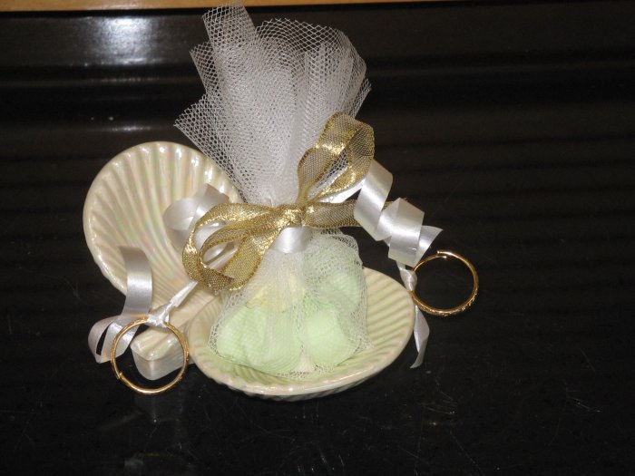 Sea Shell Wedding Shower Favor Candy Mint Filled