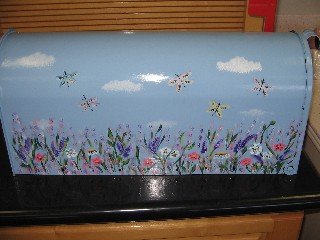 Dragonfly Floral Design Mailbox Dragonflies Hand Painted Mailboxes