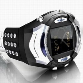 Fashion FM Watch Cell Phone -1.4" China Radio Watch Cell Phone - Tri band Cellphone
