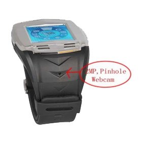 Golden-Quad Band Cell Phone Watch, 1.5" Touch Screen Video/Audio/Bluetooth Cell Phone Watch