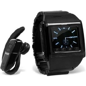 W600A Tri-Band Touch Screen Watch Phone Black
