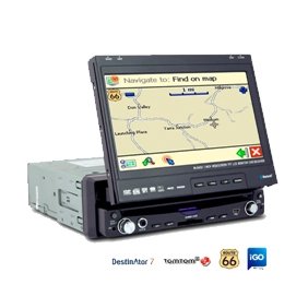 1 Din IN-DASH 7 INCH TFT WIDESCREEN Car DVD Player 8013GL With GPS